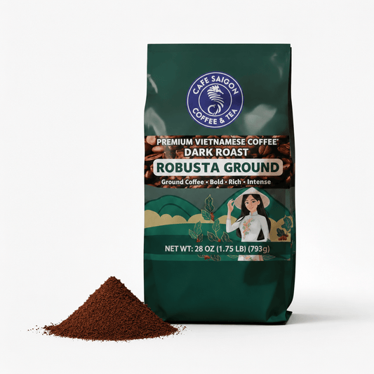 1.75lb - 100% Robusta Coffee(2× Caffeine) - Dark Roast Ground