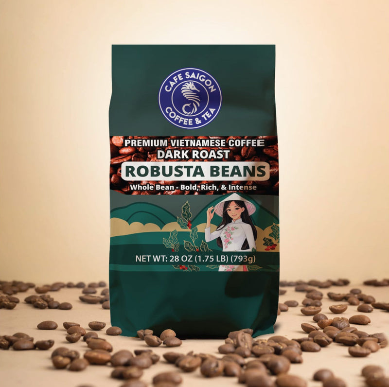 1.75lb - 100% Robusta Coffee - Dark Roast - Whole Bean