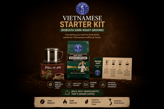 Vietnamese Starter Kit (Robusta Dark Roast Ground)